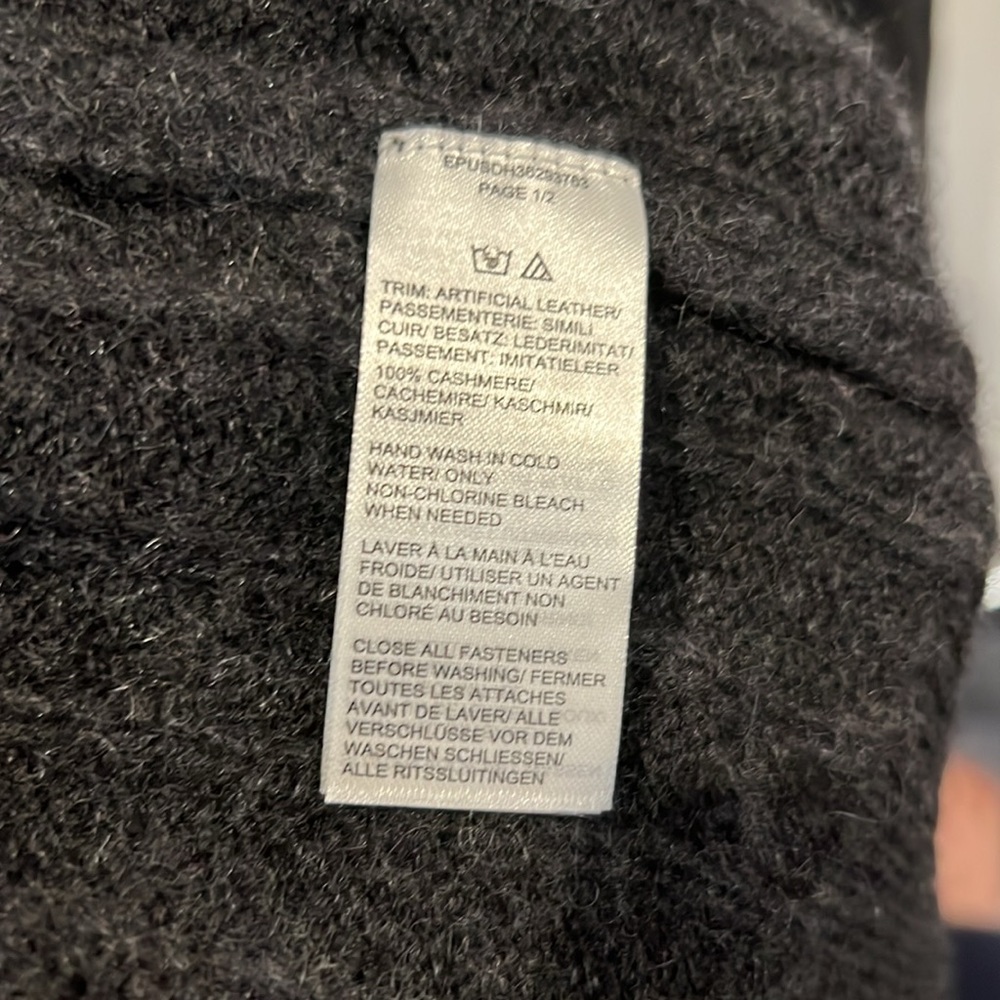 Saks Fifth Avenue, zip up turtleneck Men’s Cashmere Sweater - Picture 6 of 6